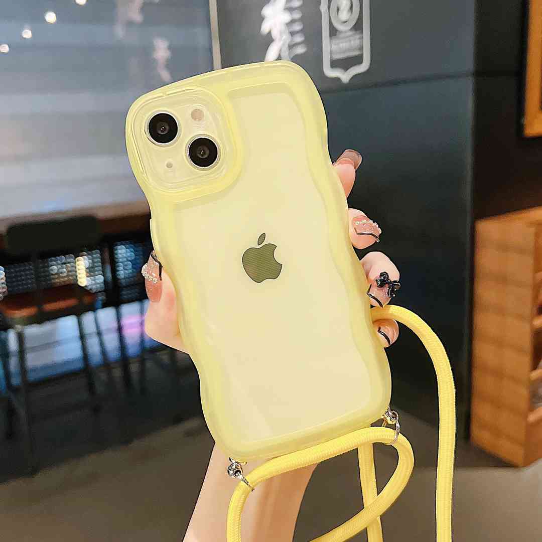 Rakuten - iPhone15 iPhone15pro iPhone15promax iPhone15plusスマホケース うねうね ショルダー タイプ クリア iPhoneケース iPhone14 13 12 11 XR XS SE2 SE3 8 7 透明 レディース 韓国 可愛い