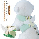 犬 ハーネス 翼 つばさ 翼付き 翼つき小型犬 かわいい アボカドグリーン リード セット おしゃれ 猫 ソフトハーネス ウェア 胴輪 イヌ ネコ マジックテー...