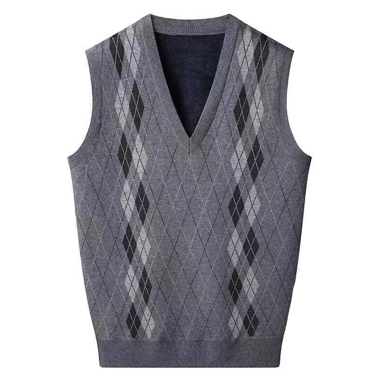 メンズ ニットベスト Vネック ショート丈 メンズ 春 秋冬 ニットチョッキ ニットベストメンズ Vネック ダイヤモンド柄 ベスト ニット チョッキ 通勤 通学 ビジネス スクールベスト 秋 冬 春 洗える シンプル 大きいサイズ セーター