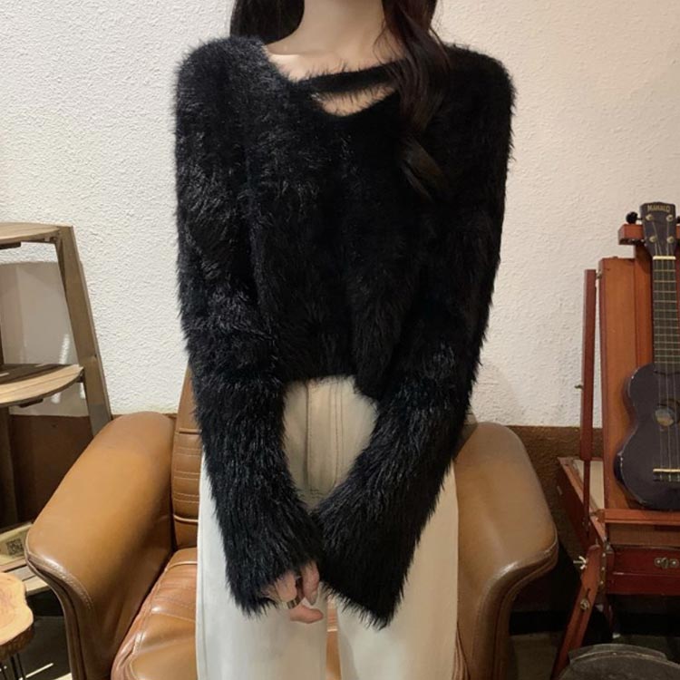 シャギーニット シャギー ニットセーター レデ...の紹介画像2