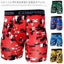 スパッツ メンズ 5分丈 加圧パンツ スポーツタイツ 加圧 スパッツ レギンス スポーツスパッツ フィットネス コンプレッションウェア アンダーウェア ランニング トレーニングウェア 吸水速乾 おしゃれ 総柄 インナー 筋トレ バイク スポーツ サッカー(4)