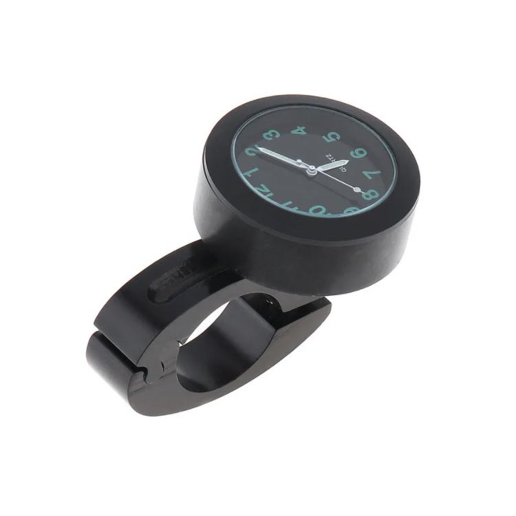 バイククロック オートバイ アナログ時計 シンプル ハンドルバー マウント ハンドルバー ダイヤル時計 バイク 自転車 オートバイ