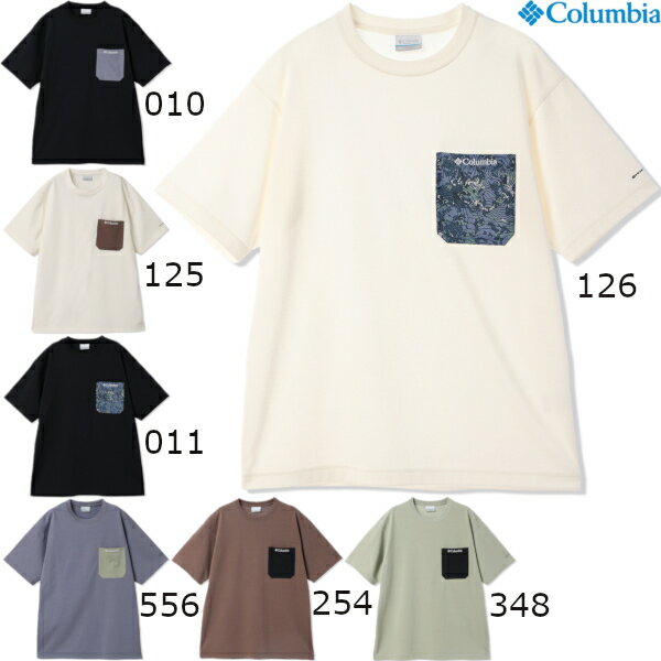 コロンビア Tシャツ メンズ ポケット付 速乾 ドライ オムニウィック UVカット 半袖 COLUMBIA ヤングストリート ショートスリーブ Tシャツ YONGE STREET S/S CREW TEE PG1804 2026春夏新作 送料無料(ネコポス便)