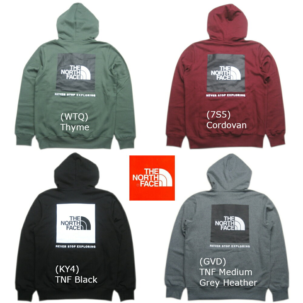 ザ ノースフェイス パーカー メンズ 裏起毛 THE NORTH FACE Mens Box NSE Pullover Hoodie NF0A7UNS 日本未発売 USA企画 海外直輸入 2022秋冬新作 あす楽対応 送料無料(中国,四国,九州除く)