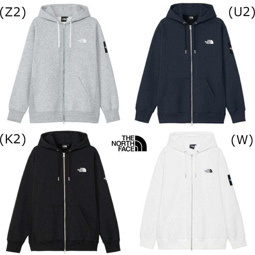 ザ ノースフェイス パーカー メンズ レディース 大きいサイズ 裏起毛 S~XXL THE NORTH FACE スクエアロゴフルジップ パーカー Square Logo Full Zip NT62349 正規品 2024秋冬新作 あす楽対応 送料無料(中国,四国,九州除く)