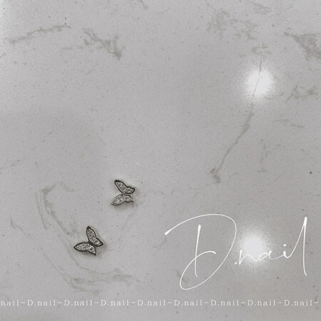 D.nail【公式】 蝶パーツ#シルバー D.nail【公式】 蝶パーツ#シルバー