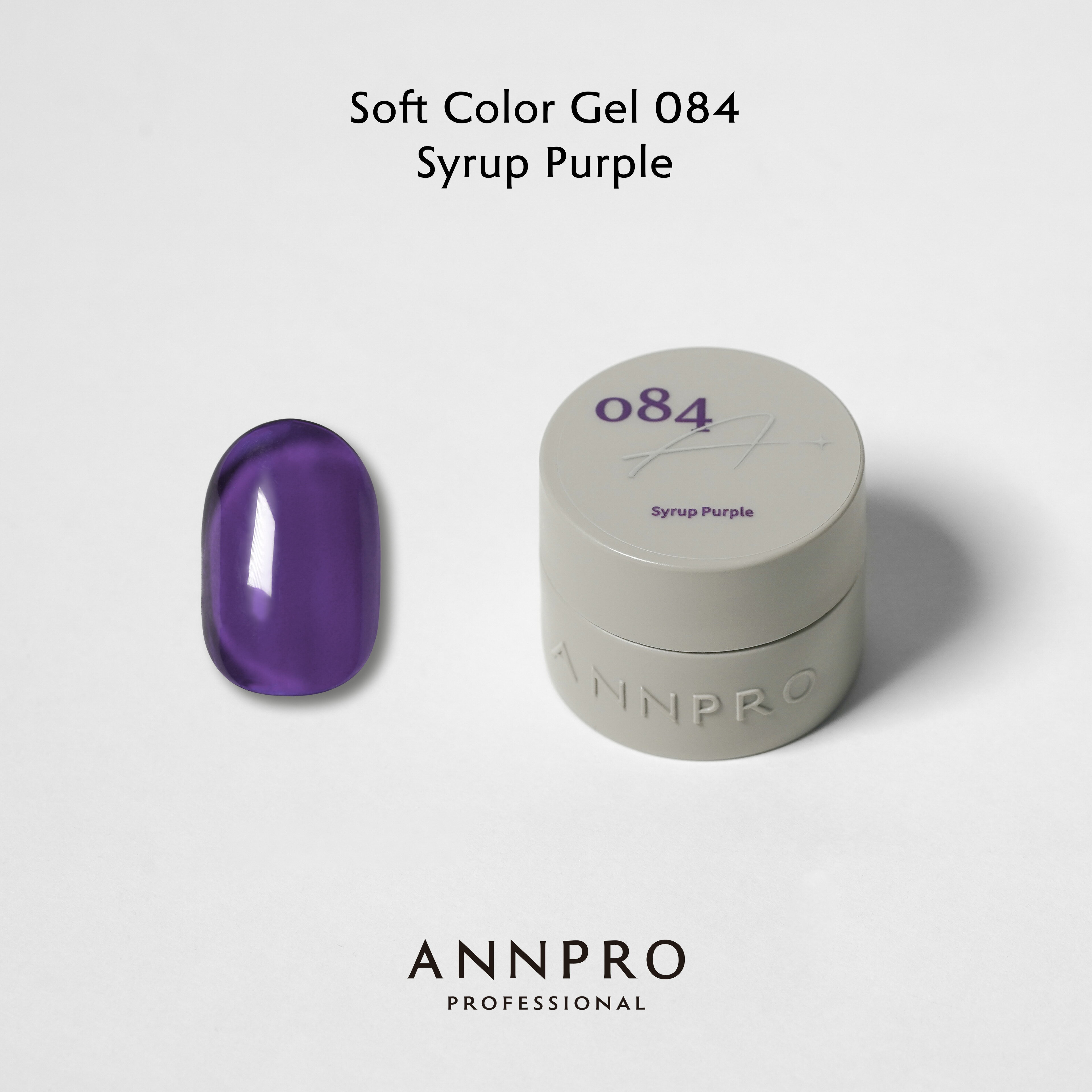 乐天商城 - ANNPRO【公式】ソフトカラージェル084 シロップパープル Syrup Purple
