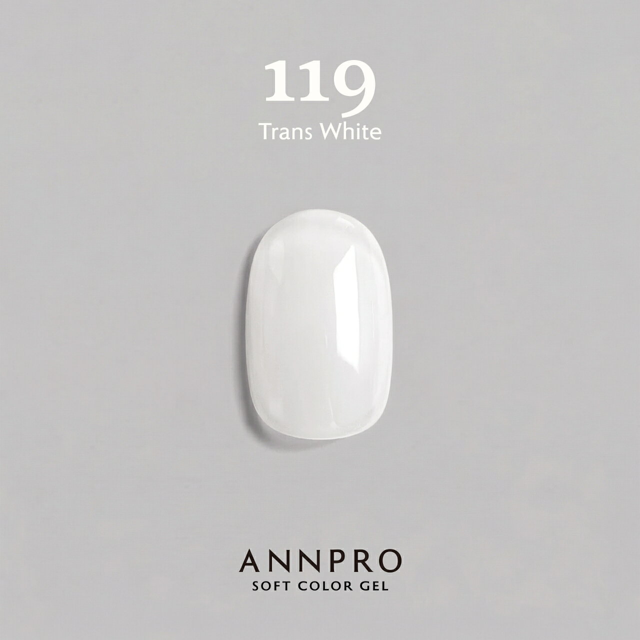ANNPRO【公式】ソフトカラージェル119 トランスホワイト Trans White