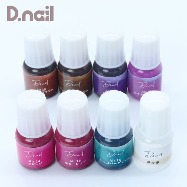 D.nail【公式】 Acrylic Air paint Set ビビットシリーズ ネイル ジェルネイル レジン マニキュア ネイル アート アクリル絵の具 エ...