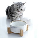 猫好きにあげるプレゼント 給餌器 ウェットフード 餌やり 猫 犬 ペット 食器 子犬 大理石 高台 皿 餌 子猫用 ペットフード 器 ホテルライクインテリア ホ...