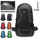リュックサック 登山バッグ 登山 バッグ リュックメンズ リュックバック アウトドア パック デイパック トラベル レディース 大容量 60L 60リットル 多機能 通勤 通学 ポケット多い 短期出張 帰省 海外 旅行 アウトドア 撥水生地 防災 大きめ ユニセックス 男女兼用