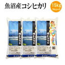 令和6年産 魚沼産コシヒカリ15kg(5kgx3袋)【送料無料※北海道・四国・九州・沖縄を除く】お中元 お歳暮 ギフト