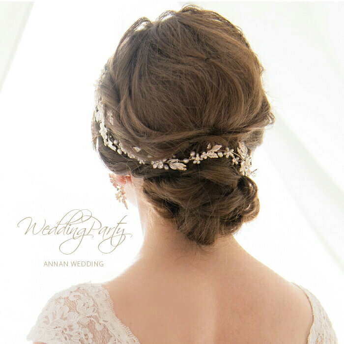 【品格のパールとお花モチーフ】【ナチュラルヘアにも】ヘッドドレス 結婚式 カチューシャ ヘアアクセサリー ヘアアクセサリー ウェディング 結婚式 ウェディング...