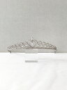 【キュートなハートモチーフデザインの低めティアラ】 結婚式 ジルコニアティアラ 挙式 ウェディング ビジュー プリンセス 王冠 ロイヤルウェディング クラウ...