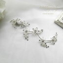 SALE【レディな葉っぱチャーム】【シンプルだけど印象的に】ヘッドドレス ビジュー 結婚式 カチューシャ ヘアアクセサリー ヘアアクセサリー ウェディング 結...