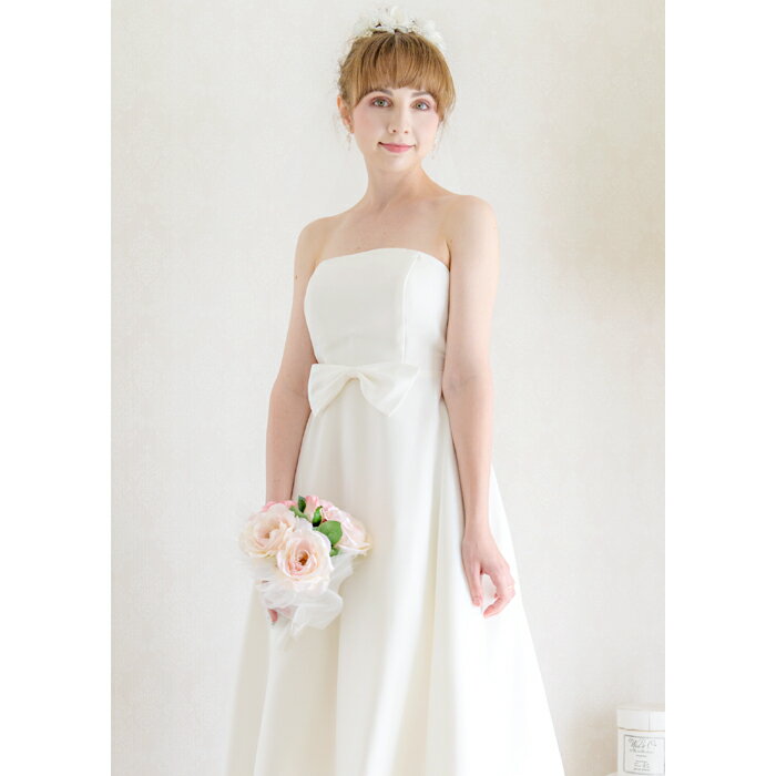 【最終処分セール】【返品・交換不可】【店舗での試着不可】ウエディングドレス ミモレ 二次会 花嫁ドレス ミモレ 二次会 花嫁ドレス ミモレ丈 ウェディングミディアム　花嫁 二次会 アンクル丈