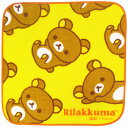 【Rilakkuma】コットン100％リラックマぷちタオルハンカチ♪コットン100％の柔らか素材にのんびりリラックマ♪