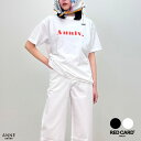 ◇ REDCARD レッドカード Anniv.-T │ レディース Tシャツ ロゴ ロゴTシャツ 黒 白 ゆったり きれいめ 綿 綿100% コットン 半袖 ロ...