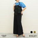 【8/14 18時~ポイント5倍対象!】 RISLEY リズレー ペプラム ジャンプスーツ | レディース セットアップ パンツ フリル ビスチェ ベスト ワイドパンツ 黒 ベージュ ミリタリー