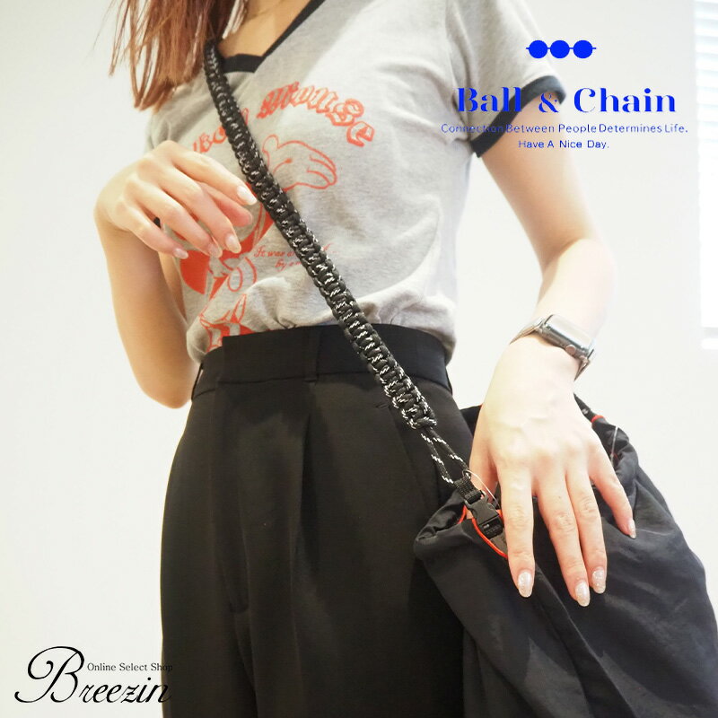 正規品【Ball&Chain/ボールアンドチェーン】パラコードストラップ 301998 Ball&Chain正規販売店/ショッピング/ECOバッグ