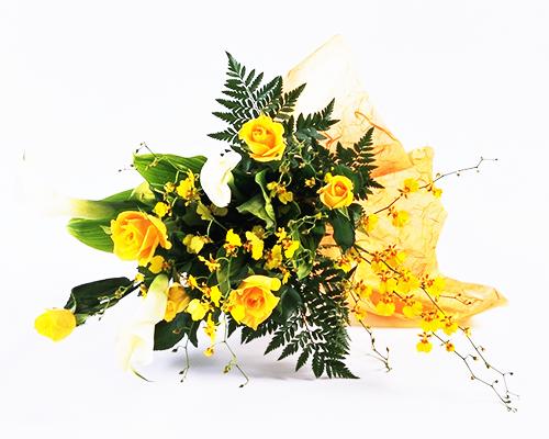 ※写真をクリックすると写真が大きくなります 　商品名 ：爽やかな黄色の花束 カラーとバラ、オンシ ジウム 爽やかな黄色と白とグリーンの組み合わせです。 オンシジウムという黄色の可愛いランが入っていますので 華やかな雰囲気の場所にもステキです。 季節のご挨拶にお誕生日に、お祝いに適しています。 花材 黄バラ、カラー、オンシジウム、季節の葉もの 長さ約50cm【お中元】【お誕生日】【結婚記念日】【結婚祝い】【出産祝い】 【お礼】【記念日】【お祝い】【ご自宅用】【お見舞い】 法人ギフト・季節 （夏）のご挨拶・引越し・新築・告白・感謝の気持ち・ 【楽ギフ_包装】 ギフト対応 【楽ギフ_メッセ入力】【楽ギフ_メッセ】 【お誕生日】【送別】【退職】【プレゼント】【記念日】【結婚祝い】【お土産】 【クリスマス】 【卒業祝い】【結婚祝い】【七五三】【ギフト】 【卒園祝い】 【ご結婚記念日】【いい夫婦】【退職祝い】【楽屋見舞】【敬老の日】 【贈り物】【発表会】【入学祝い】【父の日】【母の日】【敬老の日】 【ご褒美】【開店 オープン】 【即日発送】【還暦】【古希】【喜寿】【米寿】 【卒寿】【白寿】【出産祝い】【お見舞い】 【金婚式】【銀婚式】【花婚式】 【お供え】【お供え　花】【花】【花　ギフト】【誕生日祝い】 様々なご用途にご利用可◎