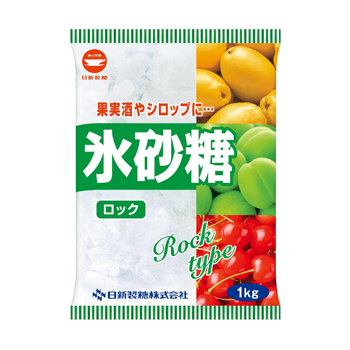 ■ロックタイプは、昔ながらの製法でつくられるもので、クリスタルタイプと比較して結晶は不均一で大きめです。 ■一般的にクリスタルタイプよりも若干早く溶けるといわれていますが、果実酒をおつくりになる場合は、クリスタルタイプとロックタイプのどちらをお使いになってもできあがりにほとんど差はありませんので、お好みでお使いいただけます。 原材料砂糖（国内製造） 内容量（内容）1kg × 10袋 内容説明（栄養成分）（100gあたり）熱量387kcal、たんぱく質0g、脂質0g、炭水化物100g、食塩相当量0g 保存方法高温・多湿を避けて保存してください。 袋には包装時に入る空気を抜くための加工をしておりますので、水濡れにご注意ください。 アリなどの虫の侵入や、化粧品、石けん、漬物などのにおい移りを防ぐため、密閉容器に入れてください。 賞味期限無し JANコード4904001094456 お問合せ商品についてのお問合せは、下記までお願い致します。 製造者：日新製糖株式会社 所在地：東京都中央区日本橋小網町14-1　住生日本橋小網町ビル お客様相談室：0120-341-310　