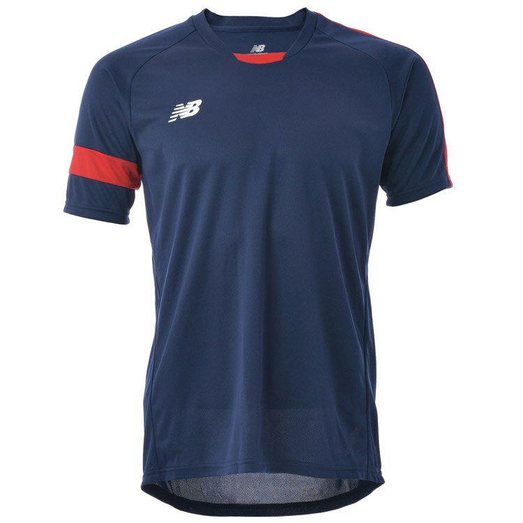 メール便配送 ニューバランス ゲームシャツ JJTF0489-NRD ジュニア