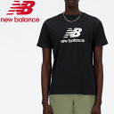 メール便配送 ニューバランス New Balance Stacked Logo ショートスリーブTシャツ MT41502-BK メンズ