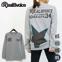 メール便配送 リアルビーボイス ステンシル スター ロングスリーブ Tシャツ 10481-11906 メンズ レディース
