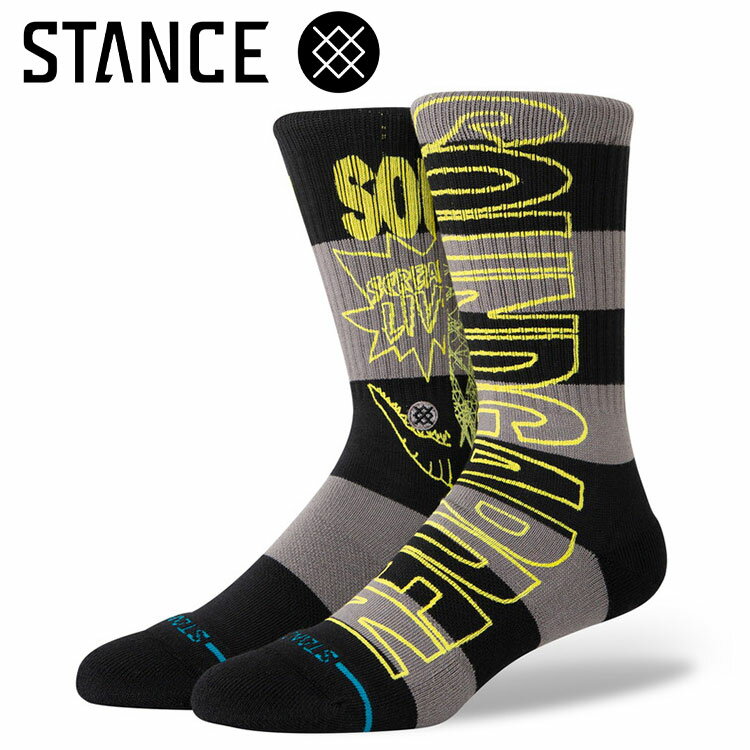 【スーパーセール】 メール便配送 STANCE スタンス SOUNDGARDEN A556B24SOUBLK ソックス 靴下 メンズ レディース