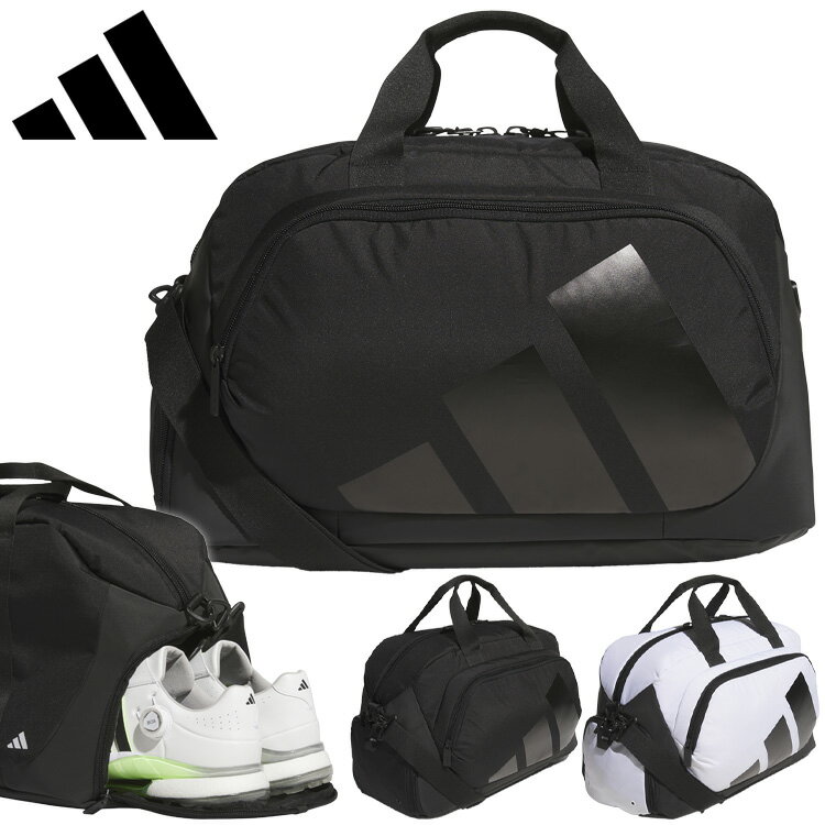 アディダス ゴルフ シューズポケット付き ボールドロゴダッフルバッグ IKC87