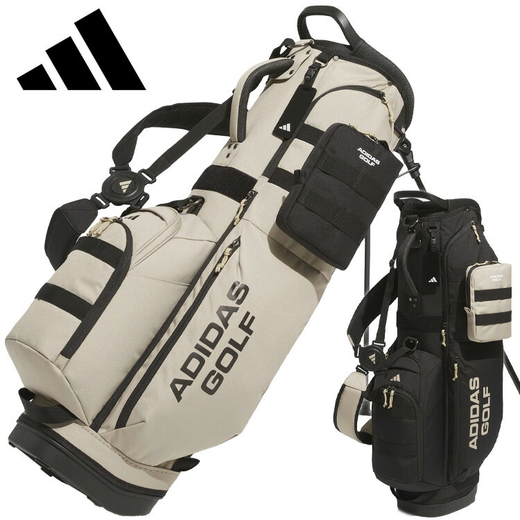 ADIDAS - 【お買い物マラソンMAX3,500円OFFクーポン発行中!!有効期間：5/9(土)20:00〜5/16(土)01:59迄】アディダスゴルフ デタッチャブルポケット付き スタンド キャディバッグ 9.0型 KH990 2026モデル 日本正規品