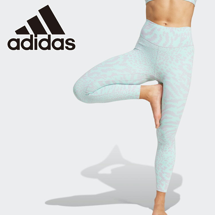 【スーパーセール】 メール便配送 アディダス W YOGA ALL ME AOP レギンス JNQ30-IX0463 レディース