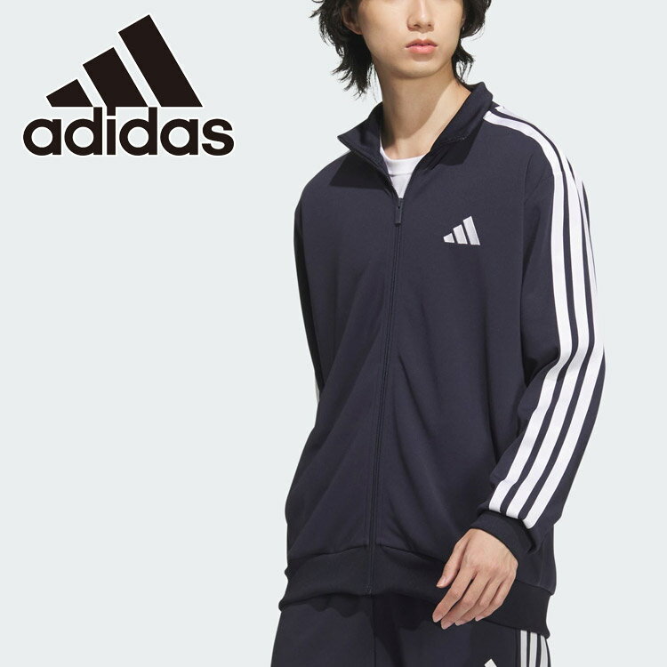 アディダス スリーストライプス レギュラーフィット ダブルニット トラックジャケット JZR00-JV6978 メンズ