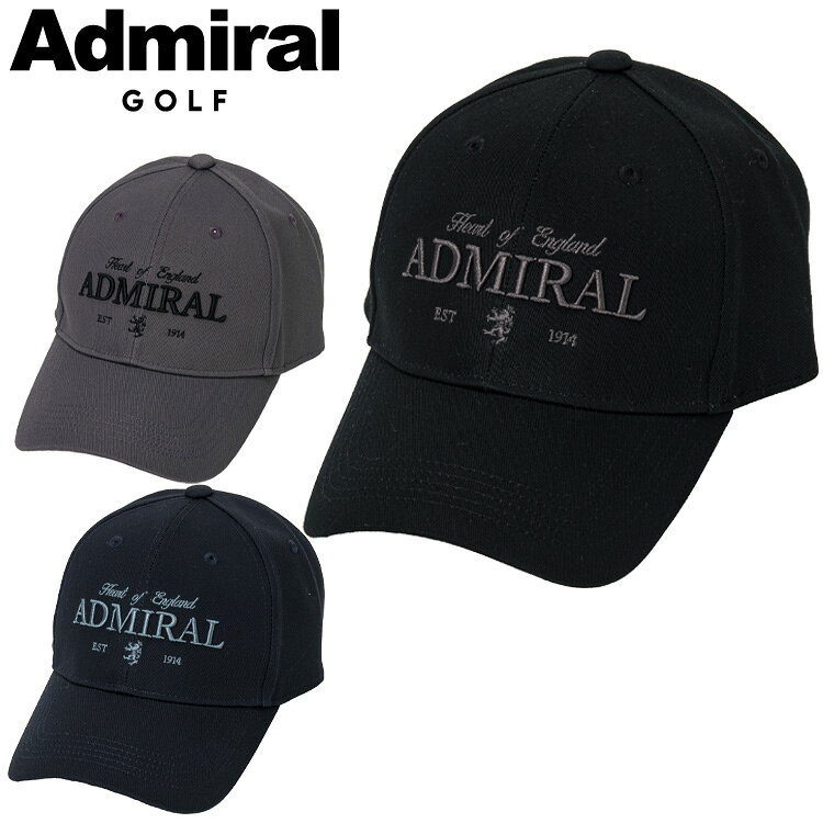 【お買い物マラソン開始28時間限定全品ポイント5倍!!有効期間:10/14(水)20:00〜10/15(木)23:59迄】アドミラルゴルフ トラッド 撥水キャップ メンズ ADMB6B08 2026モデル 日本正規品