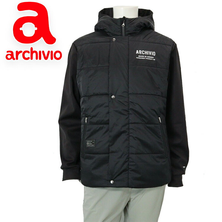 アルチビオ 秋冬 ゴルフ 異素材切替中綿はっ水ブルゾン メンズ A524102
