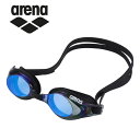 アリーナ 水泳 【シルキー】フィットネスゴーグル(ミラーレンズ、リノンくもり止め) AGL-3300M-BSK ※返品不可※
