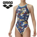 メール便配送 アリーナ arena 水泳(競泳) トレーニングワンピース(オープンバック) AS4FWM50W-NVBL