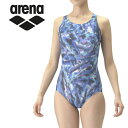 メール便配送 アリーナ arena 水泳(競泳) フィットネスワンピース(Yバック・差し込みパッド) AS4FWF22W-NVBL