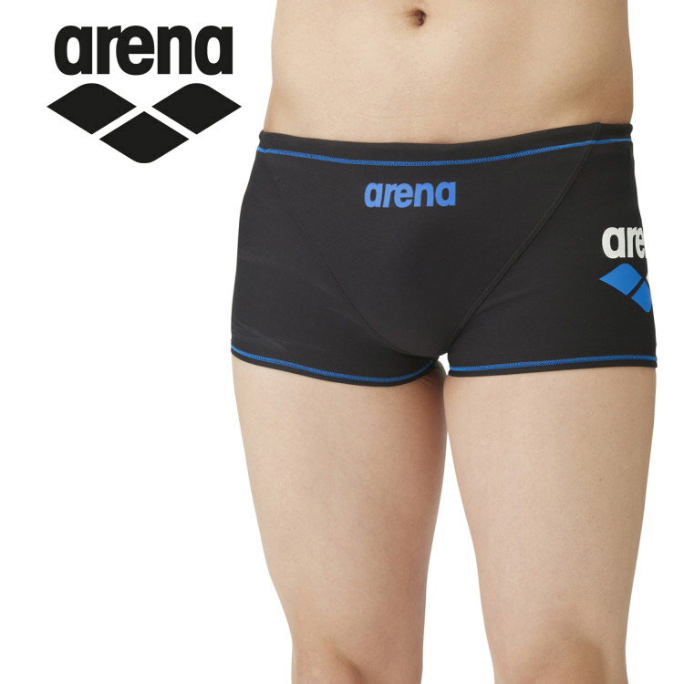 メール便配送 アリーナ 水泳 トレーニングスパッツ(ショートレッグ) ジュニア SAR-4104J-BKBU