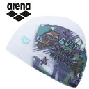 メール便配送 アリーナ 水泳 メッシュキャップ(昇華プリント) メンズ レディース AS5SSC80U-WHEM