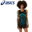 メール便配送 アシックス ウイメンズクールグラフィックシングレット 2092A475-412 レディース|詳細画像