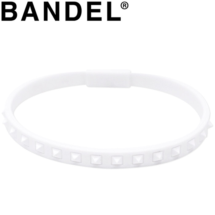 【ゆうパケット配送】 バンデル ブレスレット Studs Line Bracelet White×White