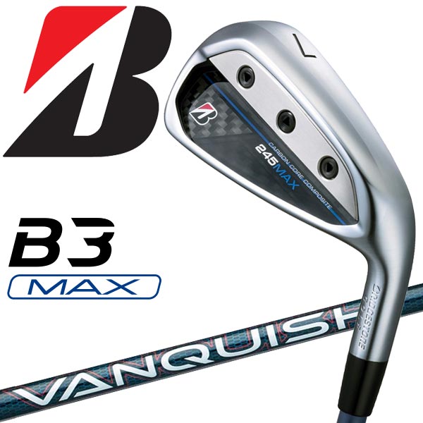 BRIDGESTONE - 【期間限定MAX3,500円OFFクーポン発行中!!有効期間:4/30(木)20:00〜5/7(木)07:59迄】ブリヂストン ゴルフ B3 245MAX アイアン 5本セット VANQUISH BSi for MAX カーボン 2024モデル