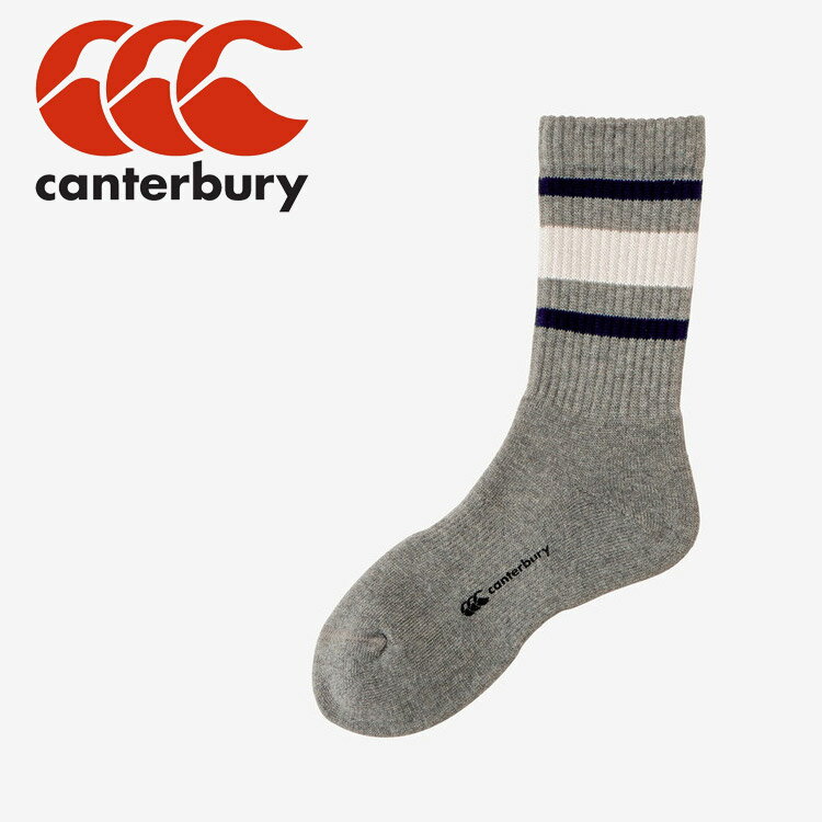 メール便配送 カンタベリー LINE SOCKS AS03971-15 ソックス メンズ