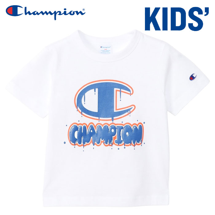 クリアランスセール メール便配送 チャンピオン ショートスリーブTシャツ 半袖 カジュアル ジュニア キッズ CK-Z317-010