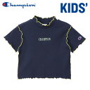 クリアランスセール メール便配送 チャンピオン ショートスリーブTシャツ 半袖 ショート丈 クロップド丈 カジュアル ジュニア キッズ CK-Z327-370