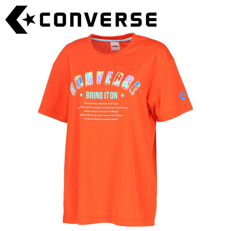 メール便配送 CONVERSE(コンバース) バスケット ガールズプリントTシャツ CB341351-5600