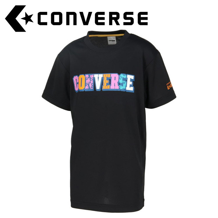 メール便配送 CONVERSE(コンバース) バスケット JR.プリントTシャツ CB441351-1956