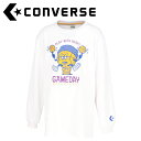 メール便配送 コンバース CONVERSE バスケットボール 4F JRプリントロングスリーブシャツ CB442356L-1100
